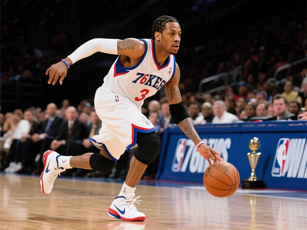 艾弗森职业生涯辉煌瞬间全面回顾 艾弗森于1996年以状元身份加盟费城76人,迅速吸