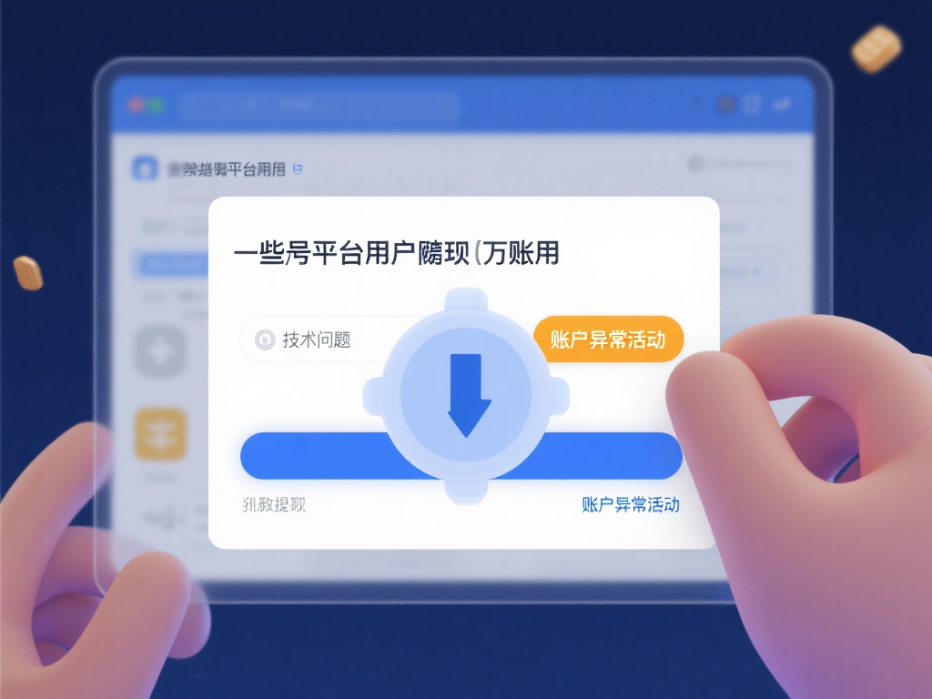 账户冻结：当用户尝试提现时，一些平台会以“技术问题